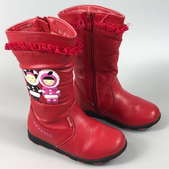 ABC Kids Red Winter Boots - Picture 1 of 8